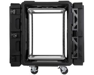 SKB - rSeries - 14U Shock Rack - Zwart - 24-inch diep - met Wielen