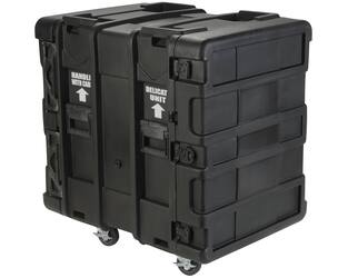 SKB - rSeries - 14U Shock Rack - Zwart - 24-inch diep - met Wielen