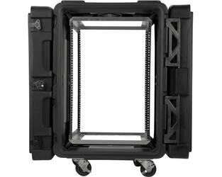 SKB - rSeries - 16U Shock Rack - Zwart - 24-inch diep - met Wielen
