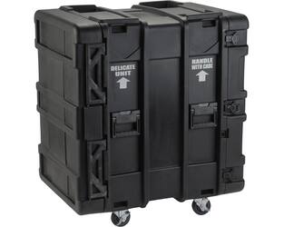 SKB - rSeries - 16U Shock Rack - Zwart - 24-inch diep - met Wielen