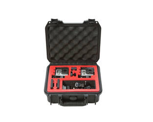 SKB - iSeries - Waterdichte Koffer - Zwart - Dubbele GoPro Inlay