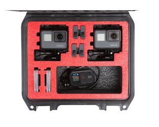SKB - iSeries - Waterdichte Koffer - Zwart - Dubbele GoPro Inlay
